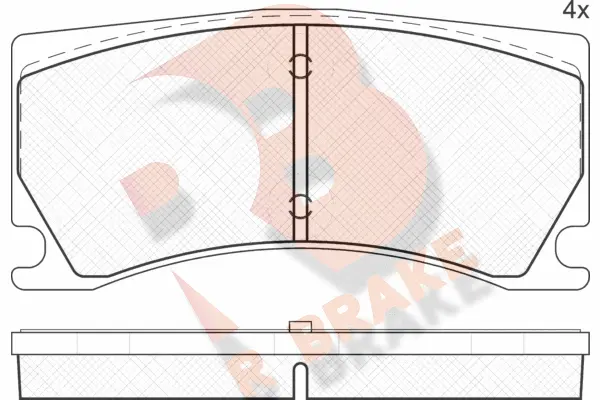 Brake Pad Set, disc brake (RB2041)