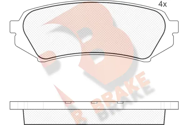 Brake Pad Set, disc brake (RB1734)