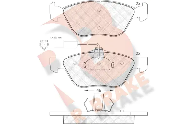 Brake Pad Set, disc brake (RB1125)