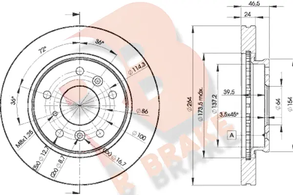 Brake Disc (78RBD23260)