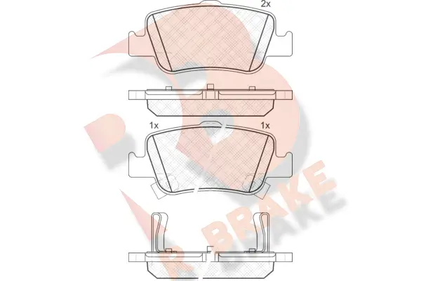 Brake Pad Set, disc brake (RB1870)
