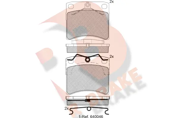 Brake Pad Set, disc brake (RB1168)