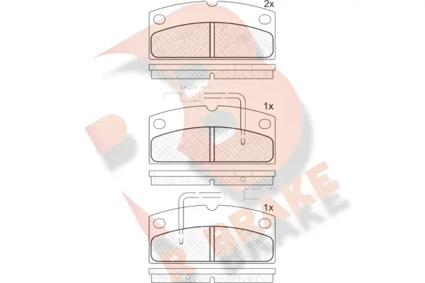 Brake Pad Set, disc brake (RB2133)