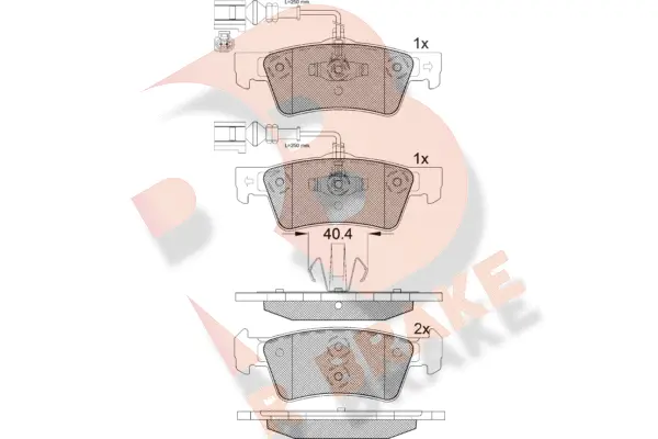 Brake Pad Set, disc brake (RB1815)