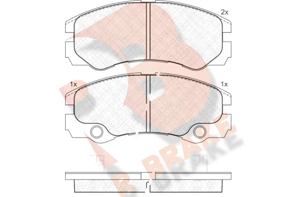Brake Pad Set, disc brake (RB1354)