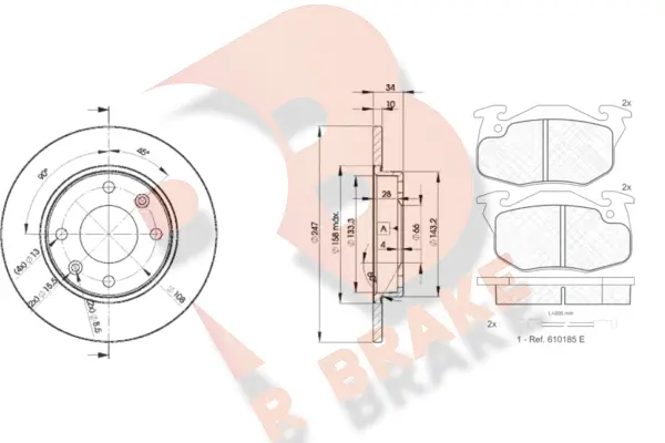 Brake Kit, disc brake (3R06334689)