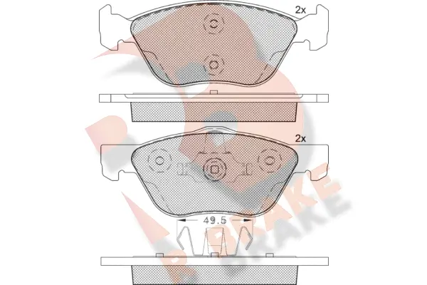 Brake Pad Set, disc brake (RB1125-203)
