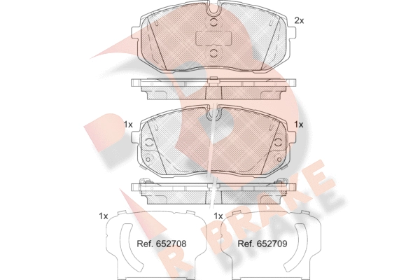 Brake Pad Set, disc brake (RB2470)