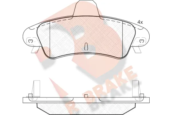 Brake Pad Set, disc brake (RB1735-204)