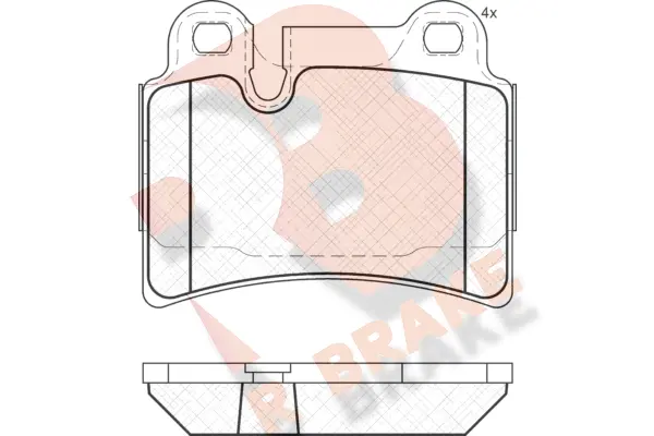 Brake Pad Set, disc brake (RB1951)