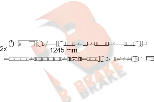 Warning Contact, brake pad wear (610559RB)
