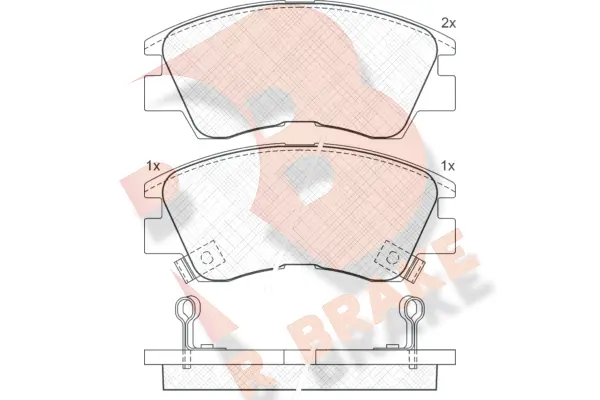 Brake Pad Set, disc brake (RB0701)