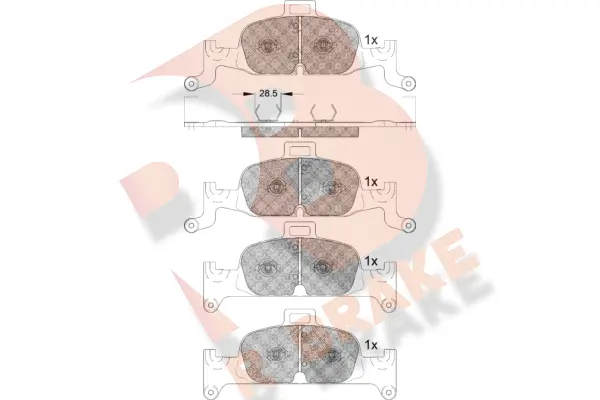 Brake Pad Set, disc brake (RB2279)