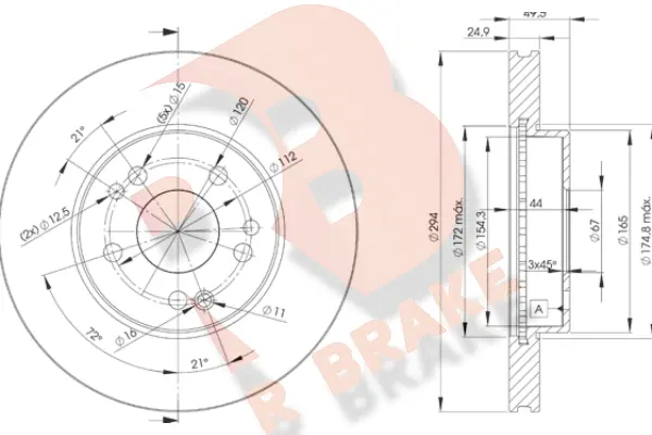 Brake Disc (78RBD22412)