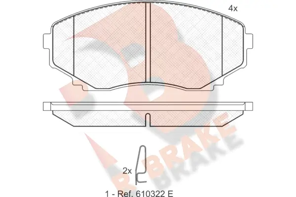 Brake Pad Set, disc brake (RB1345)
