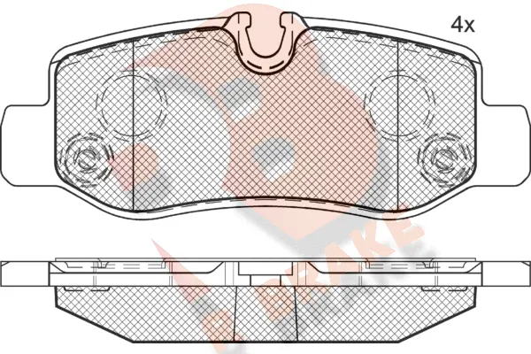 Brake Pad Set, disc brake (RB2192)