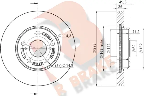 Brake Disc (78RBD22897)