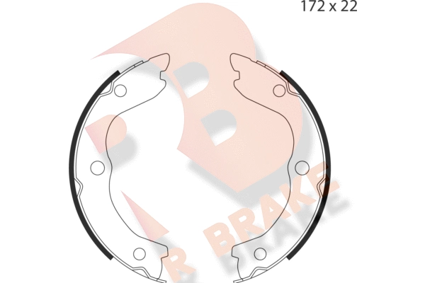 Brake Shoe Set, parking brake (79RBPB4030)