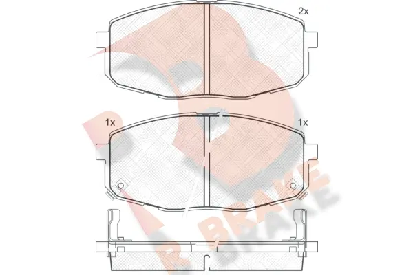 Brake Pad Set, disc brake (RB1540)