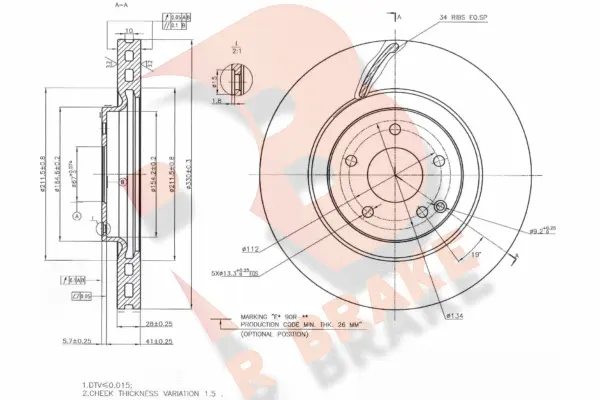 Brake Disc (78RBD16479)