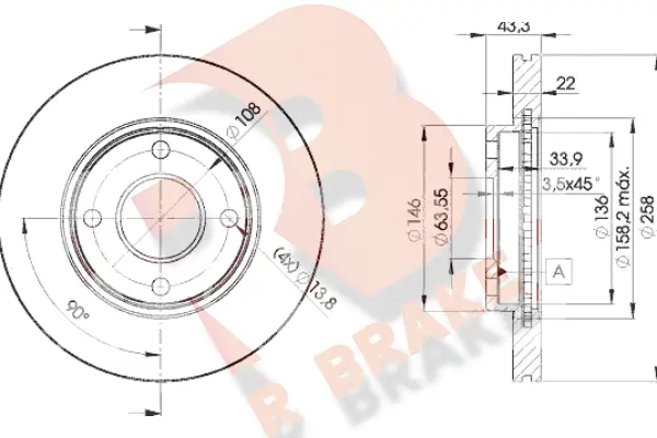 Brake Disc (78RBD25344)