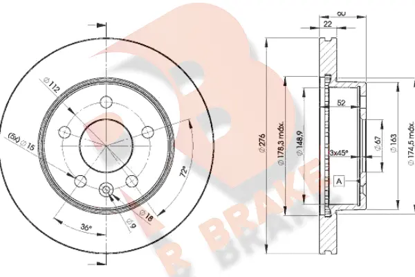 Brake Disc (78RBD26380)