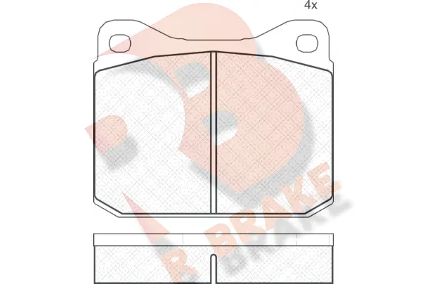 Brake Pad Set, disc brake (RB0327)