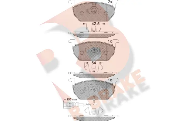 Brake Pad Set, disc brake (RB2189)