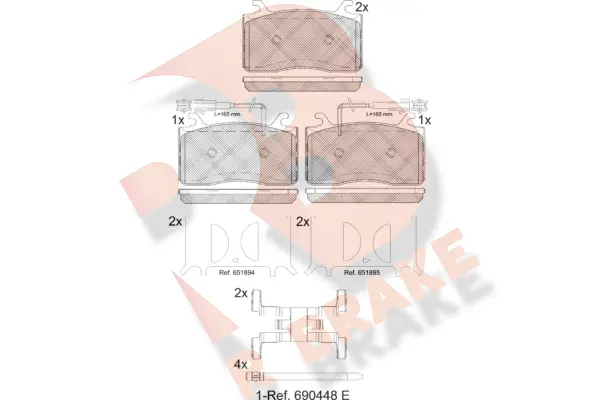 Brake Pad Set, disc brake (RB2309)
