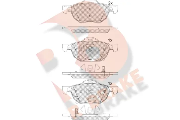 Brake Pad Set, disc brake (RB1695)