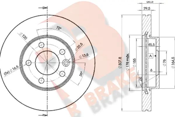 Brake Disc (78RBD26153)