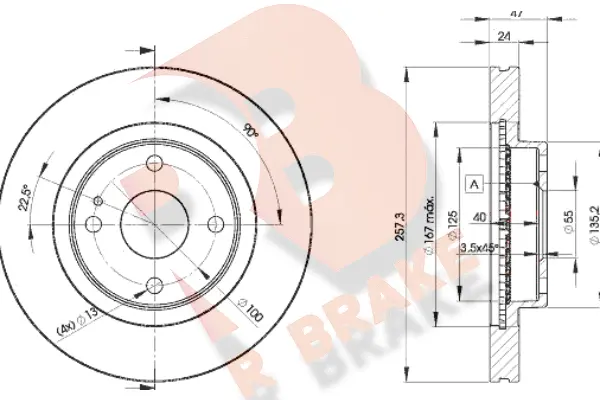 Brake Disc (78RBD23266)