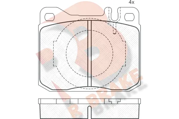 Brake Pad Set, disc brake (RB0324)