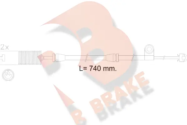 Warning Contact, brake pad wear (610603RB)