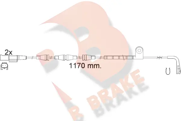 Warning Contact, brake pad wear (610550RB)