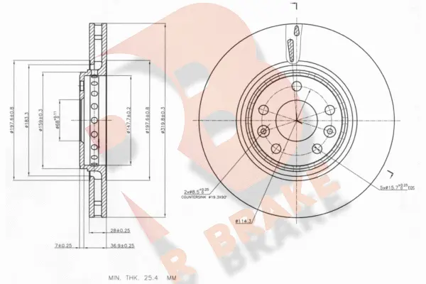 Brake Disc (78RBD14162)