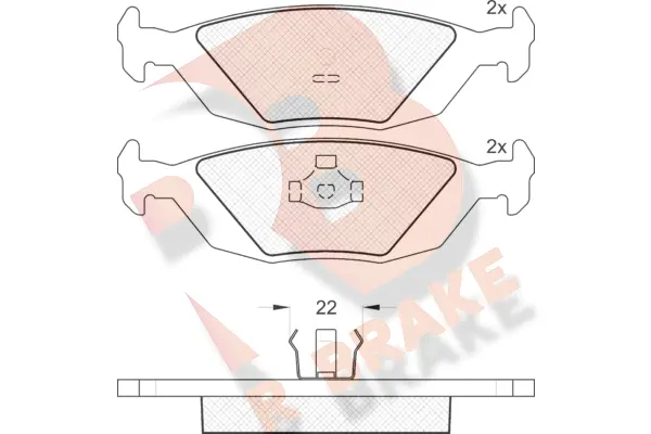 Brake Pad Set, disc brake (RB0775)