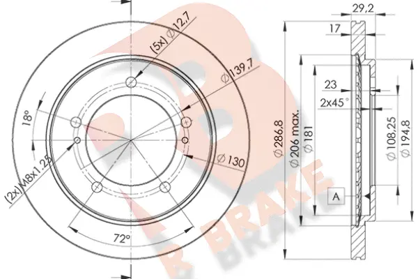 Brake Disc (78RBD22863)