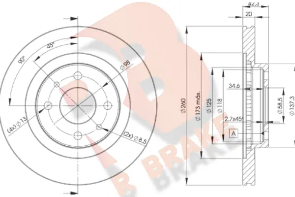 Brake Disc (78RBD21073)