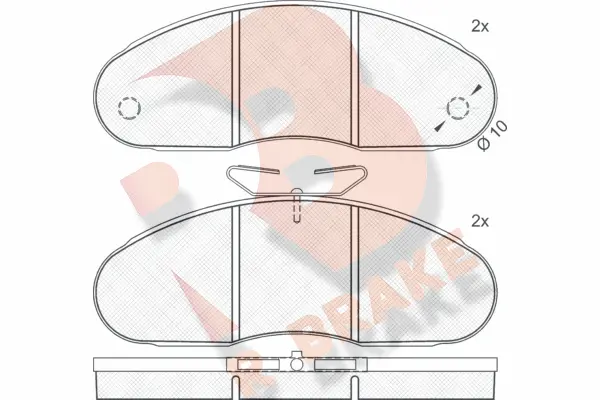 Brake Pad Set, disc brake (RB0316)