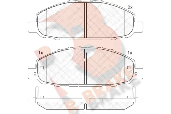 Brake Pad Set, disc brake (RB1813-202)