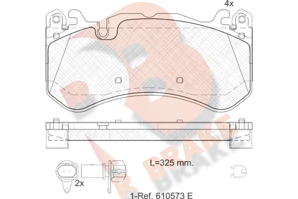 Brake Pad Set, disc brake (RB2079-203)