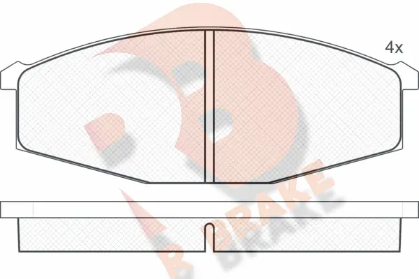 Brake Pad Set, disc brake (RB0347)