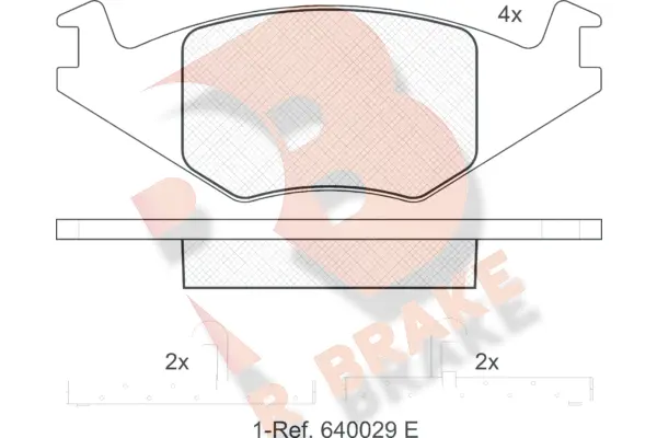 Brake Pad Set, disc brake (RB0461)
