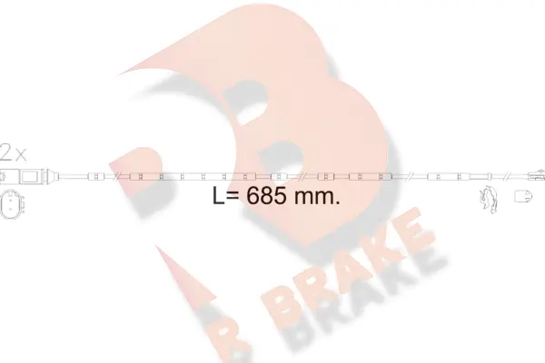 Warning Contact, brake pad wear (610618RB)