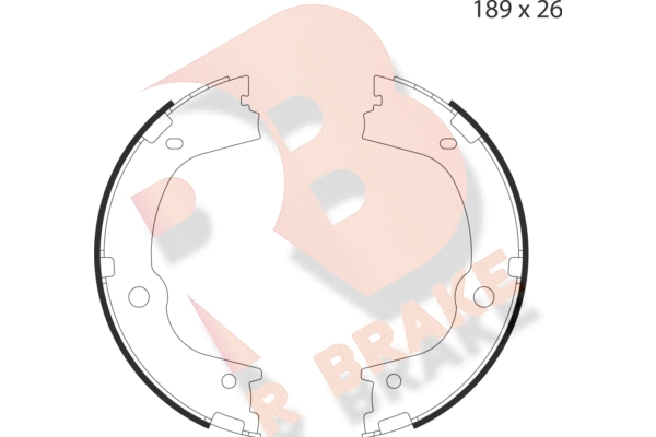Brake Shoe Set, parking brake (79RBPB4049)