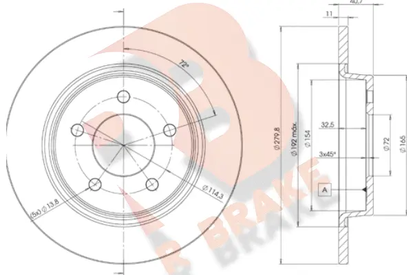 Brake Disc (78RBD23276)