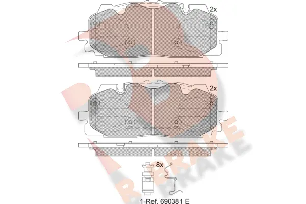 Brake Pad Set, disc brake (RB2254)