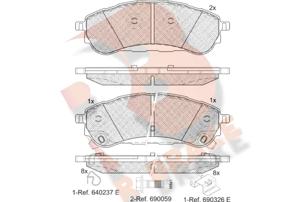 Brake Pad Set, disc brake (RB2389)