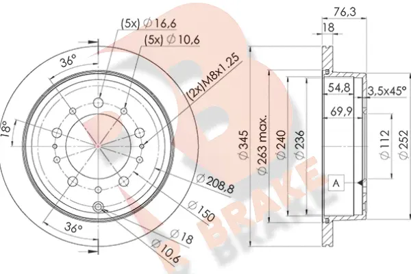 Brake Disc (78RBD21269)